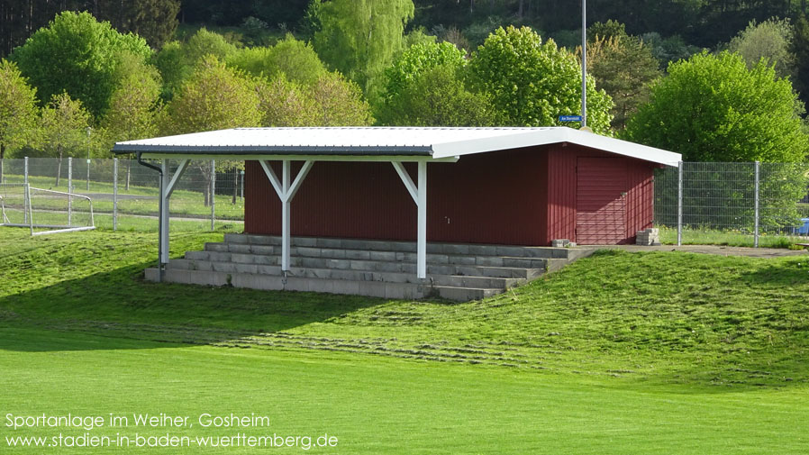 Gosheim, Sportanlage im Weiher