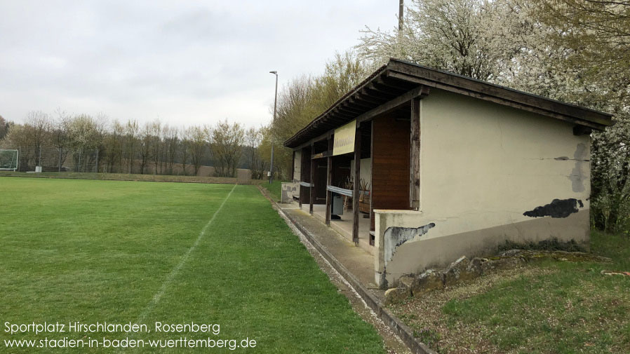 Rosenberg, Sportplatz Hirschlanden