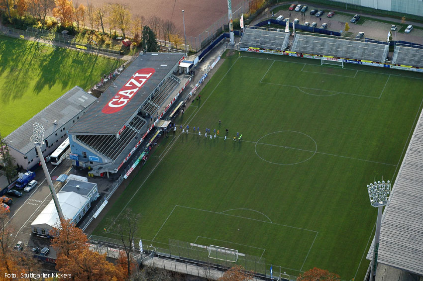 GAZI-Stadion auf der Waldau (ehemals Waldau-Stadion, Kirckers-Platz), Stuttgart