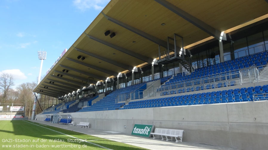 GAZI-Stadion auf der Waldau (ehemals Waldau-Stadion, Kirckers-Platz), Stuttgart