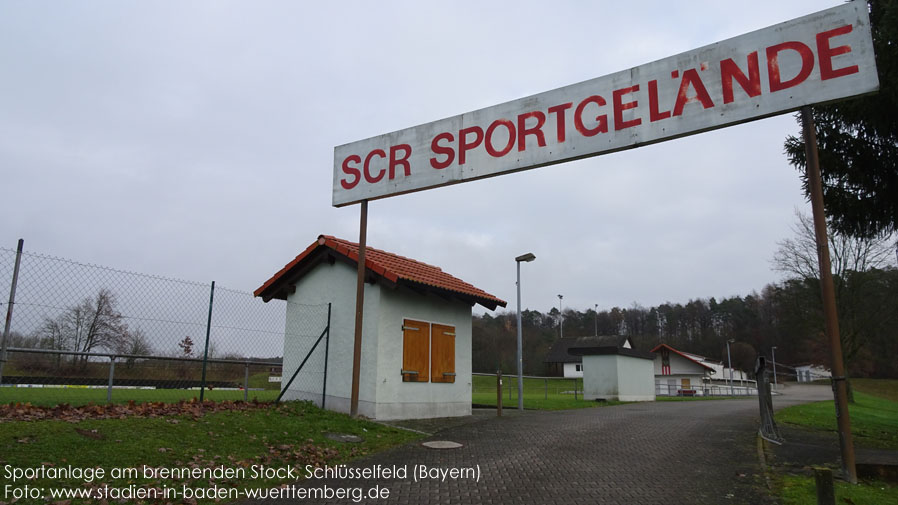 Schlüsselfeld, Sportanlage am brennenden Stock