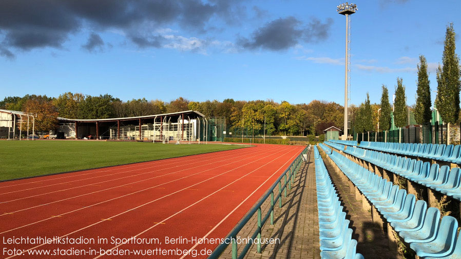 Berlin-Hohenschönhausen, Leichtathletikstadion im Sportforum