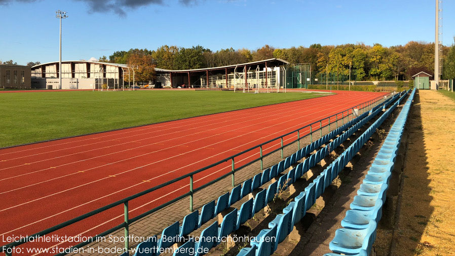 Berlin-Hohenschönhausen, Leichtathletikstadion im Sportforum