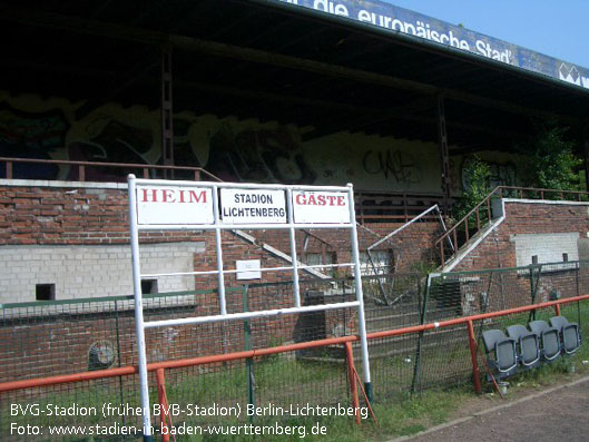 BVG-Stadion (früher: BVB-Stadion), Berlin-Lichtenberg