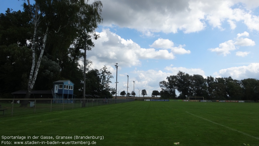 Gransee, Sportanlage in der Gasse