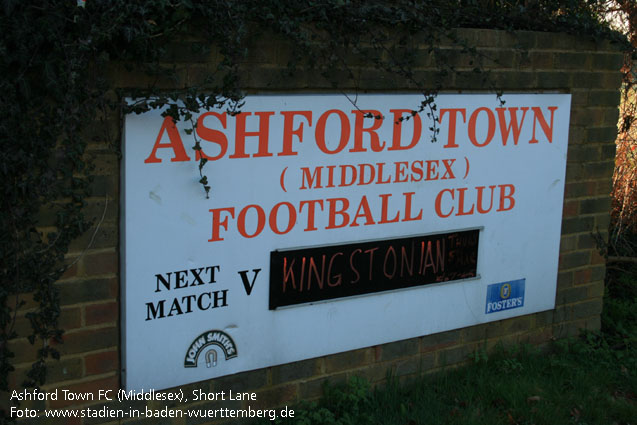 Short Lane, Ashford Town FC