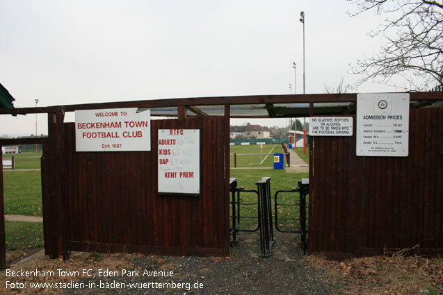 Eden Park Avenue, Beckenham Town FC