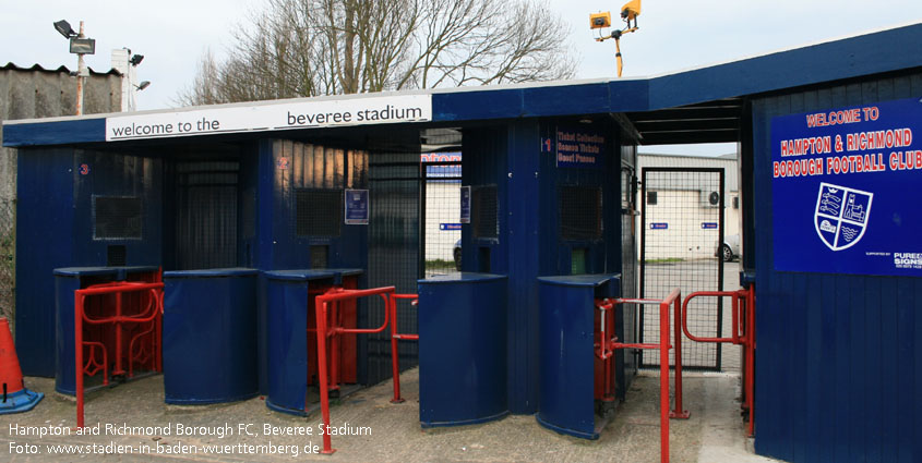 Beveree Stadium, Hampton and Richmond Borough FC