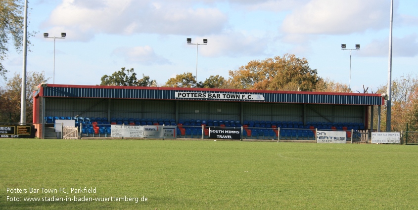 The South Mimms Traves Stadium, Potters Bar Town FC