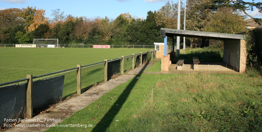 The South Mimms Traves Stadium, Potters Bar Town FC