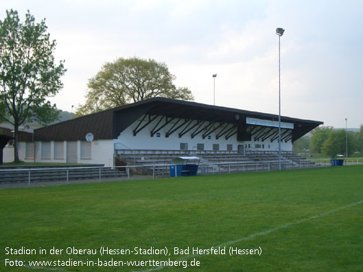 Stadion in der Oberau (Hessen-Stadion), Bad Hersfeld (Hessen)