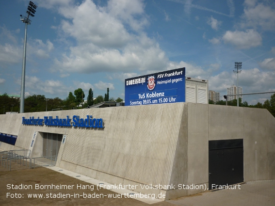 Stadion am Bornheimer Hang (Frankfurter Volksbank Stadion), Frankfurt am Main (Hessen)