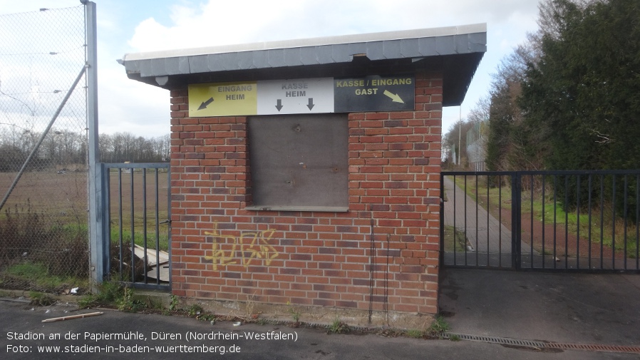 Düren, ehemaliges Stadion an der Papiermühle