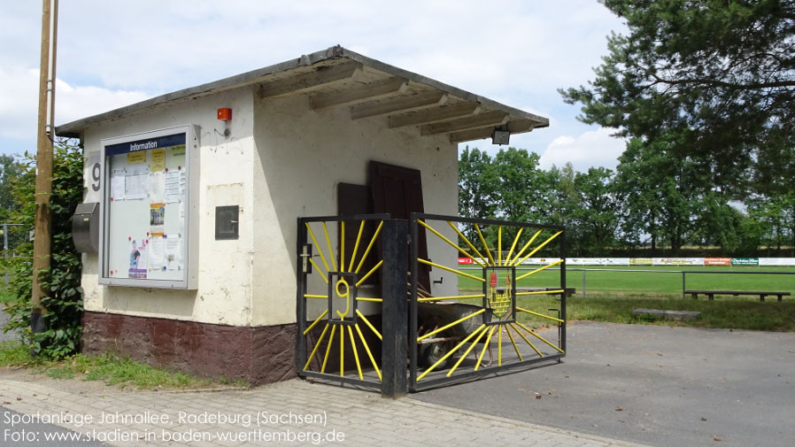 Radeburg, Sportanlage Jahnallee