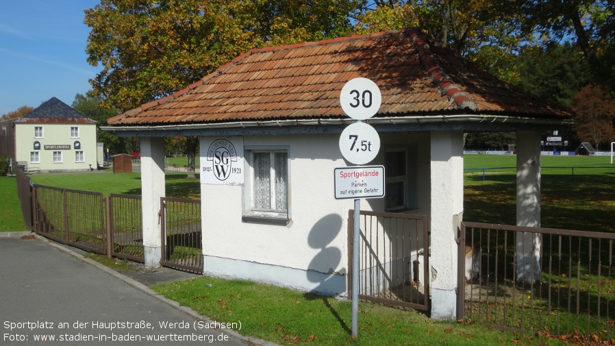 Sportplatz an der Hauptstraße, Werda (Sachsen)