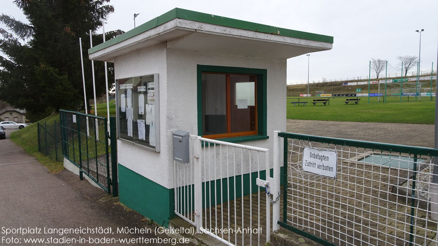 Mücheln (Geiseltal), Sportplatz Langeneichstädt