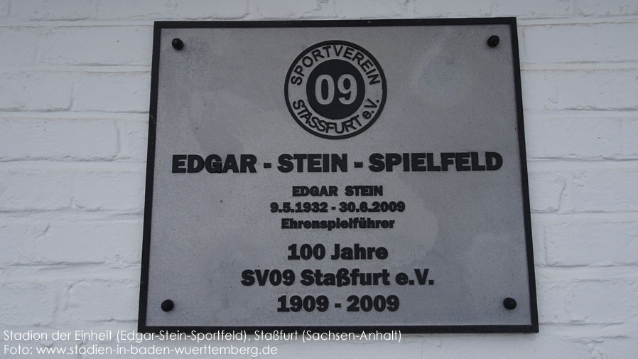 Staßfurt, Stadion der Einheit (Edgar-Stein-Sportfeld)