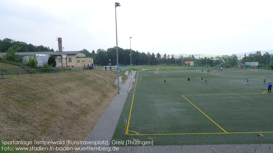 Greiz, Sportanlage Tempelwald (Kunstrasenplatz)