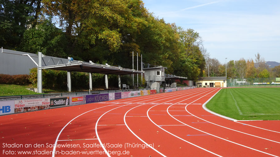 Saalfeld/Saale, Stadion an den Saalewiesen